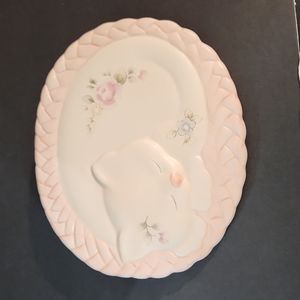 Pfaltzgraff Tea Rose Cat Trivet
